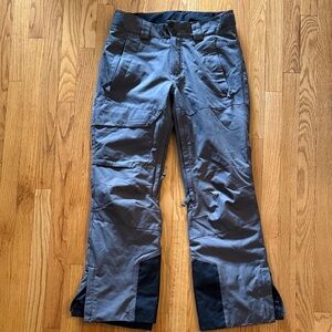 Obermeyer sz S Men's Gray black ski snowboard winter insulated Pants VGUC